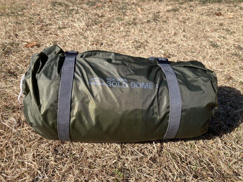 収納バックに入ったバンドック ソロドーム