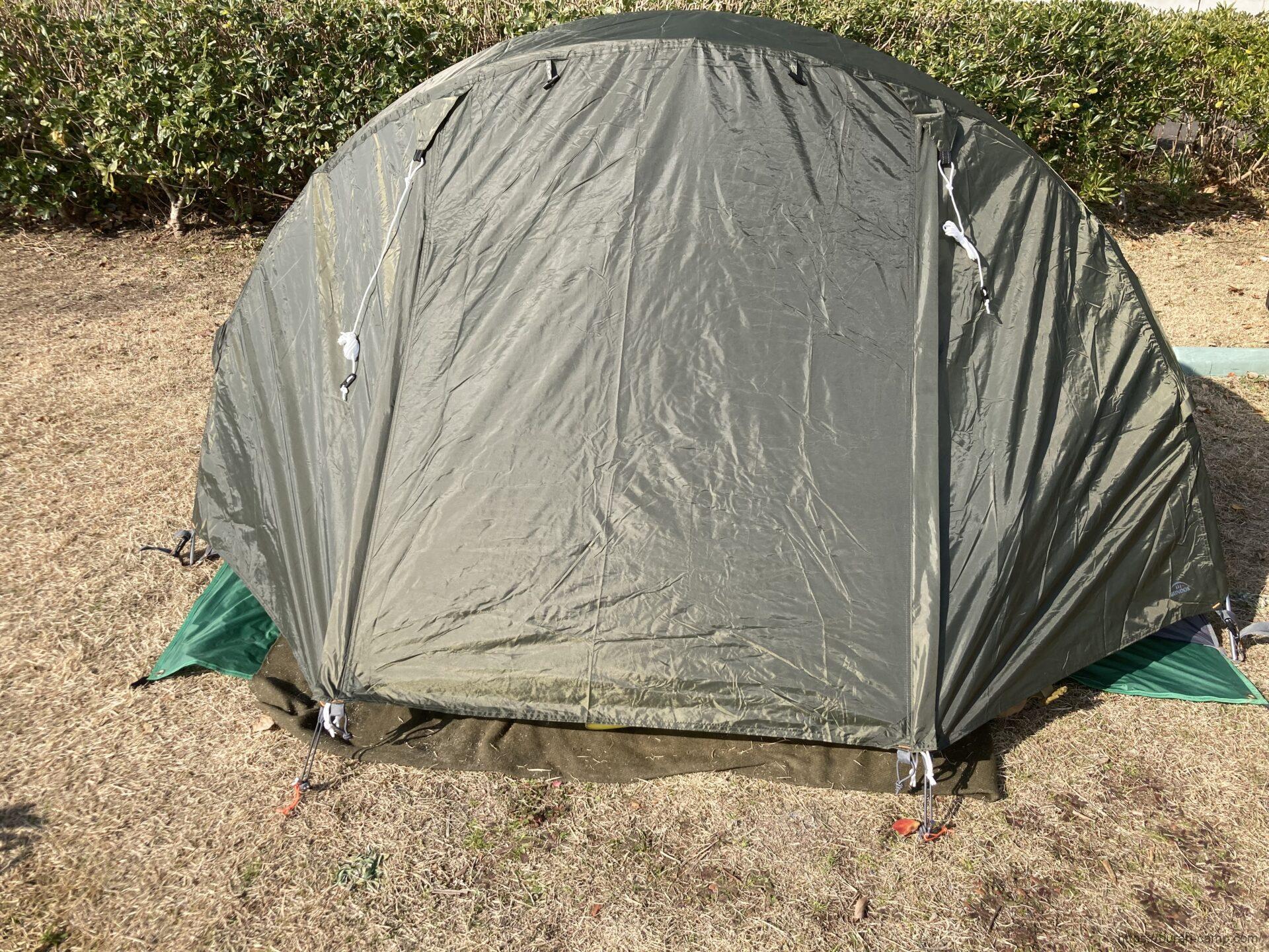 【新品未使用】BUNDOK ソロドームカーキ　ヒロシ 新品未使用】BUNDOK ソロドームカーキ ヒロシ バンドック