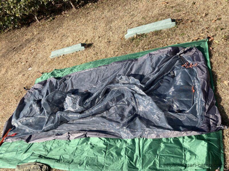 バンドックソロドームのインナーテントの設営方法