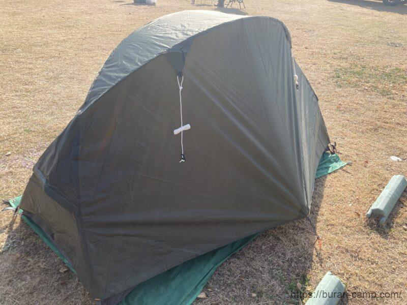 後ろから見たバンドックソロドーム