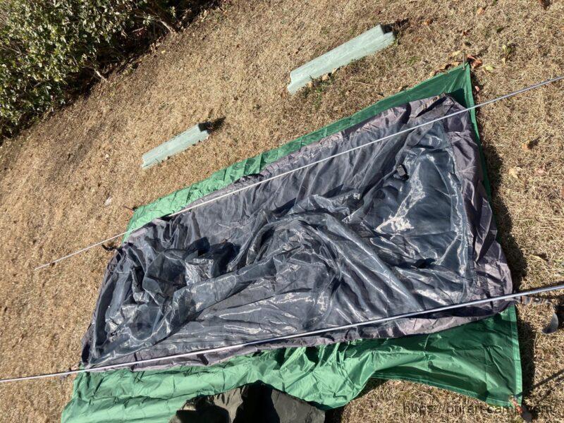 バンドック ソロドームのポールの組み立て方